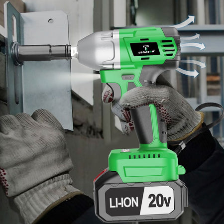 3-IN-1 Electric Wrench with High Torque 430Nm Brushless Electric Wrench for Car Maintenance Tools Cordless Wrench 20V Electric