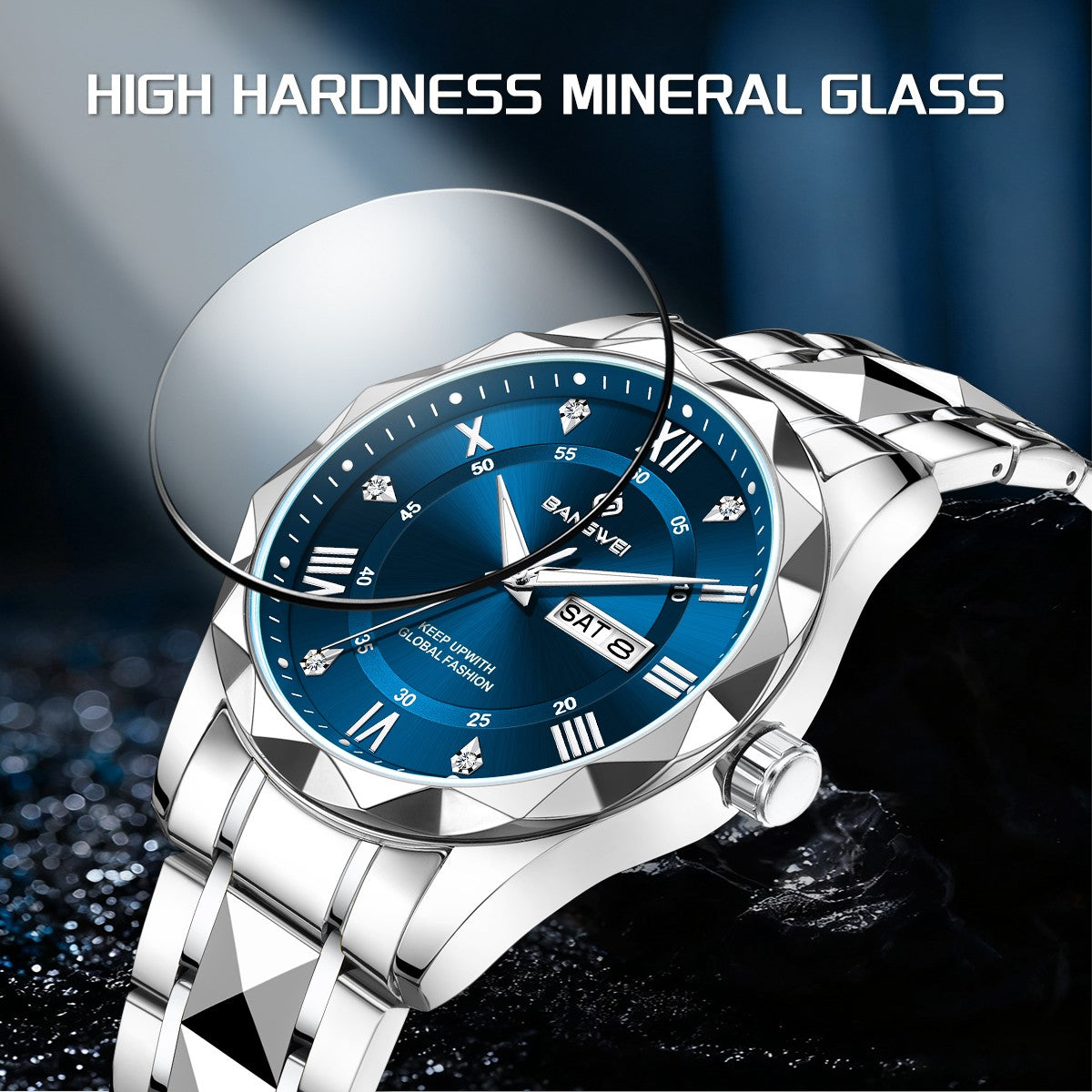 BANGWEI Woman Watch Luxury Elagant Classic Fashion ClockBusiness Casual Date Stainless Waterproof Luminous Quartz Ladies Watches