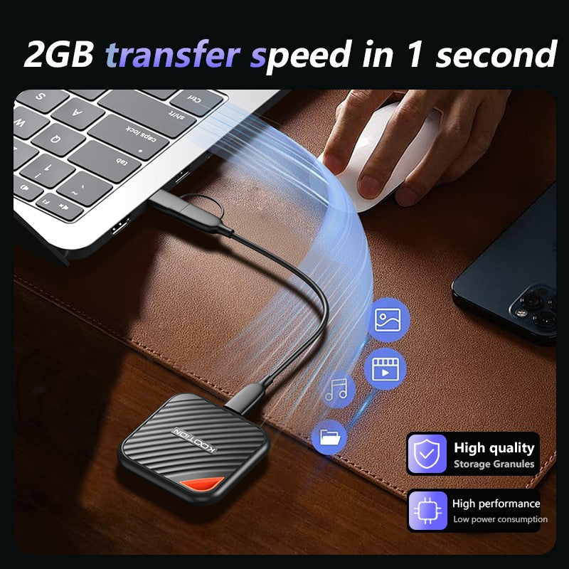 KOOTION X6Max Portable SSD 1TB 512GB USB-C PSSD USB 3.2 External SSD Gen 2x2 Portable Solid State Drive for iPhone15 16 PC Mac