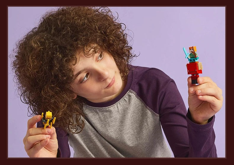 LEGO® Minecraft® Nether Lava Battle Set Big Build-and-play Fun for Boys Girls Aged 6+ Birthday Christmas Gift 21266 99 Pieces