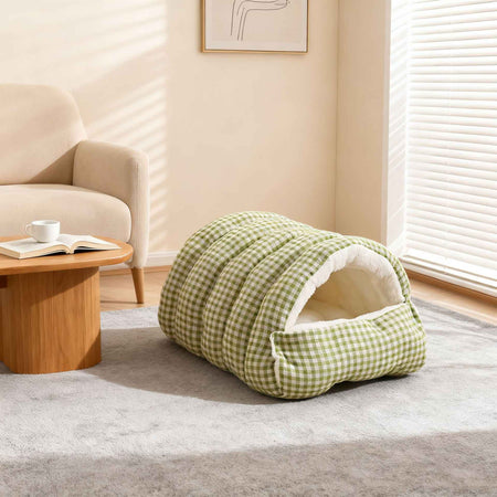 Thiened Warm Winter House Semi-Closed Dog House Detachable Waable Pet Mat Se Feeling Pet Bed for s And Dogs