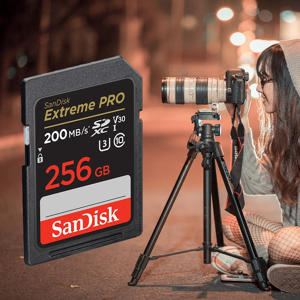 SanDisk Ultra/Extreme/Extreme PRO SD Card 256GB 128GB 64GB SDXC 32GB SDHC Memory Card C10 U1 U3 Carte SD Card  for Camera 4K UHD