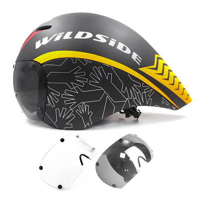 TT Cycling Helmet Lens Goggles Triathlon Tri Aero Road Bike Helmet Timetrial Race Bicycle Helmet Men Casco Ciclismo Accessories