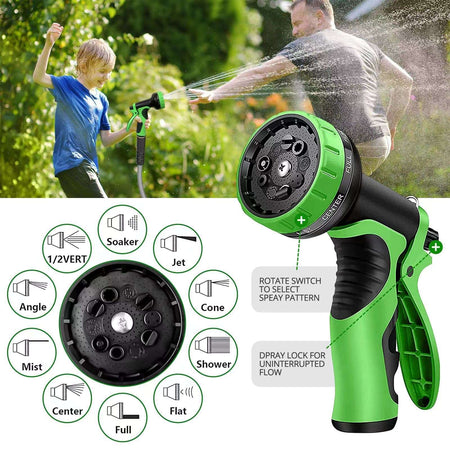 100FT 304 Stainless Steel Garden Hose Metal Heavy Duty Water Hoses with Nozzles for Yard Outdoor  Flexible Never Kink & Tangle