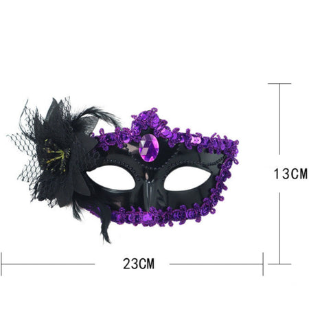 2PCS Couple Masks Sexy Painted Masquerade Mask Men Women Half Face Wedding Carnival Performance Costume Prom Parties Supplies