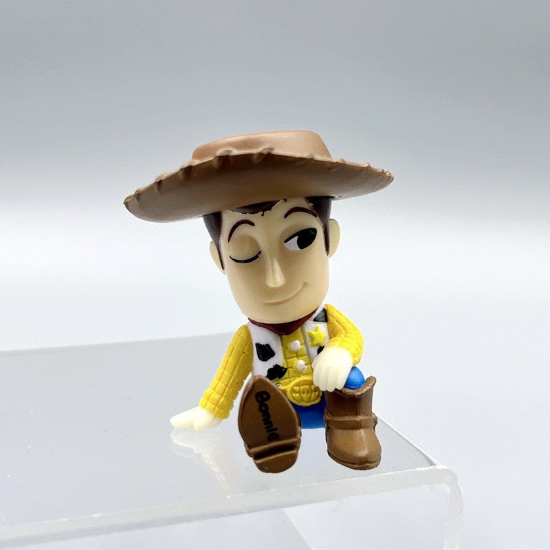 Q Version Anime Figures Cartoon Toy Story Woody Alien Monsters University James P. Sullivan Model Toys Children Christmas Gift