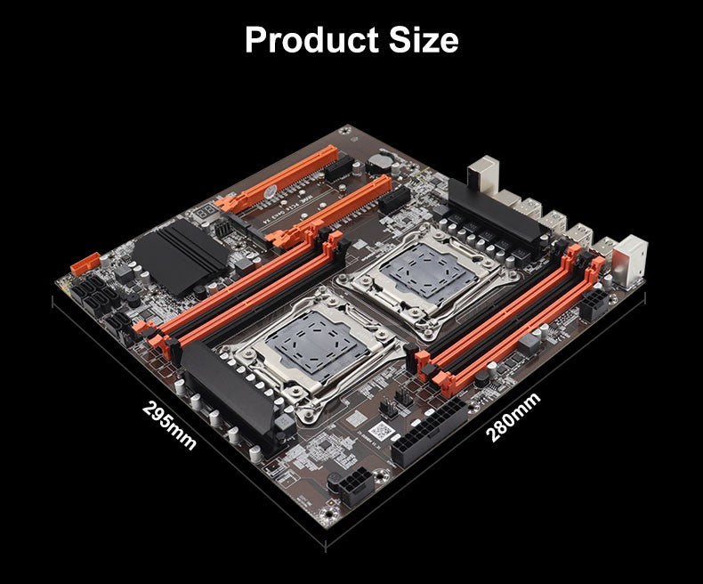 X99 Motherboard Dual CPU M.2 LGA 2011 V3 E-ATX USB3.0 SATA3 8 DIMM DDR4 Support Xeon processor slot 2011-3
