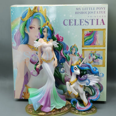 My little Pony Bishoujo Rarity Sunset Shimmer Applejack Twilight Sparkle Pinkie Pie Anime PVC Action Figure Toy Collection Doll