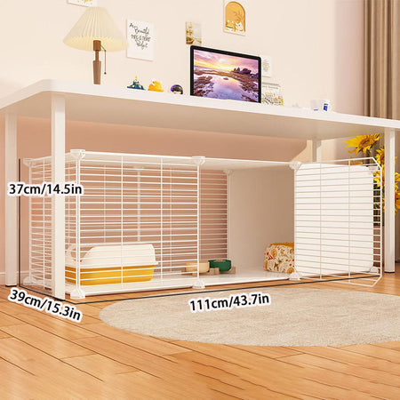 Cat Cage, Cat Villa, Indoor Luxury Cat Nest, Household with Toilet, Can Hold Litter Box, Kitten Cat House, Three-Story Cat House