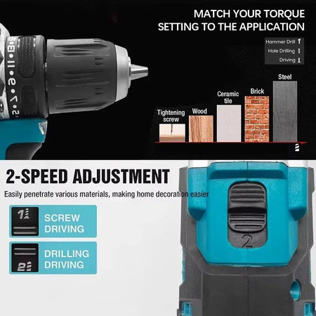 nuevo Original Makita DDF487 taladro inalámbrico? destornillador de impacto eléctrico sin escobillas herramienta recargable