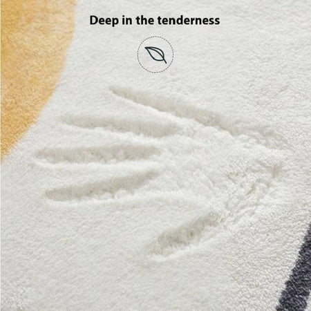 VIKAMA Coin Pattern Rug SpongeBob Style Home Bedroom and Living Room Floor Mat Non-Slip Anti-Fouling Carpet Home Decoration