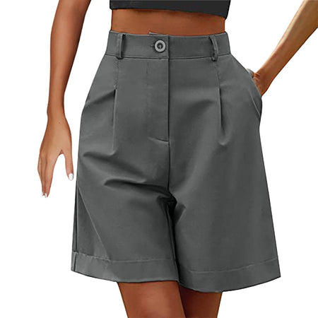 Women's Shorts With High Waisted Harajuku Shorts Casual Loose Buttons Bermuda Shorts For Women Summer Pants 2024 New