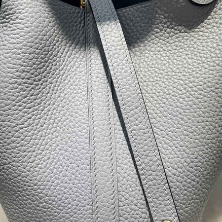 Mendy 22 CM Large size Top Quality Bucket Bags Women's Bag Lady Luxury Designer High End Bag TC Cowhide Golden Sliver