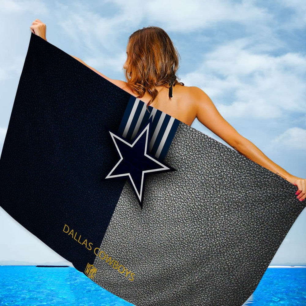 Dallas C-Cowboys Prayer Big Microfiber Beach Towels Quick Dry Towel Sand Beach Towels Pool Towel for Travel Swim Pool Yoga