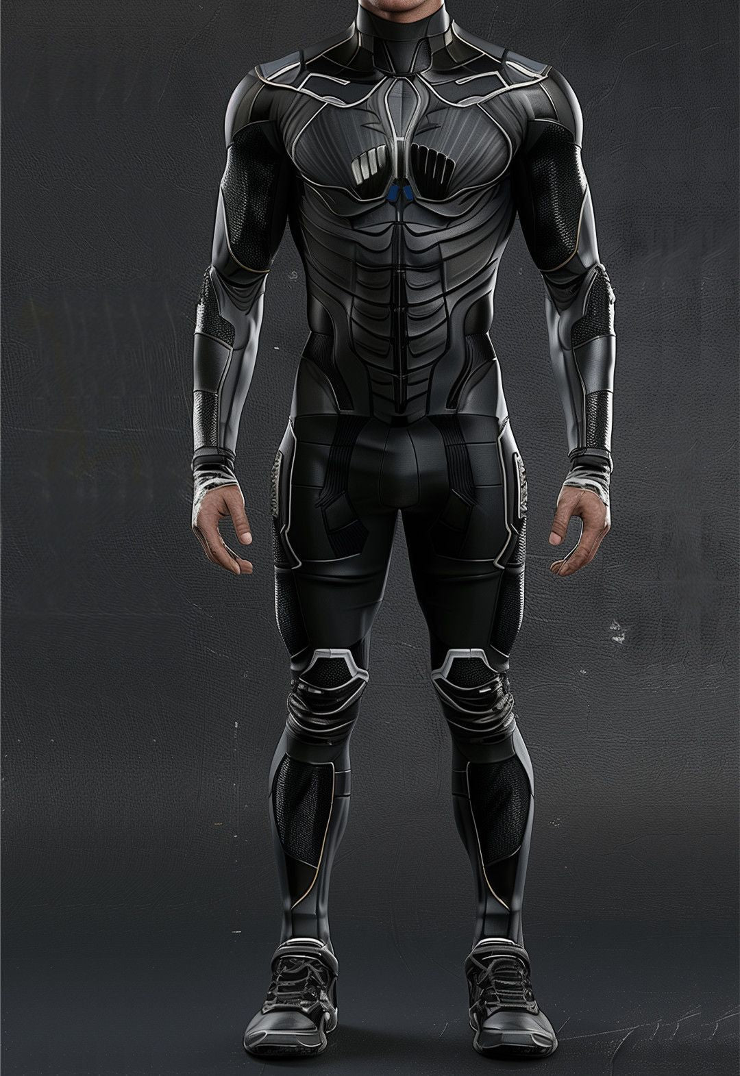 CyberPunk Futuristic Mechanical Armour Jumpsuit Cool Fighter Cosplay Bodysuit Steampunk Costume Halloween Party Shows Men Zentai