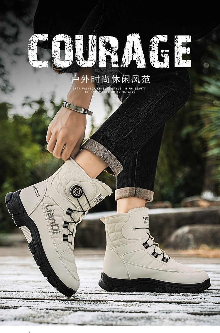 Men Top Quality Casual Snow Boots Waterproof Warm Winter Shoes Men Hiking Boots Outdoor Mountain Climbing Sneaker Man Trekking