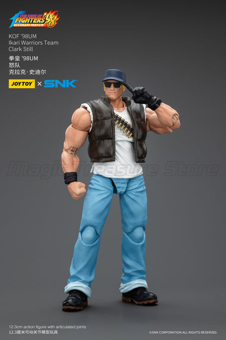 ?MT?JOYTOY 1/18 Action Figure SNK KOF'98UM Ikari Warriors Team Ralf Jones Clark Still Leona Heidern Toy Model Gift