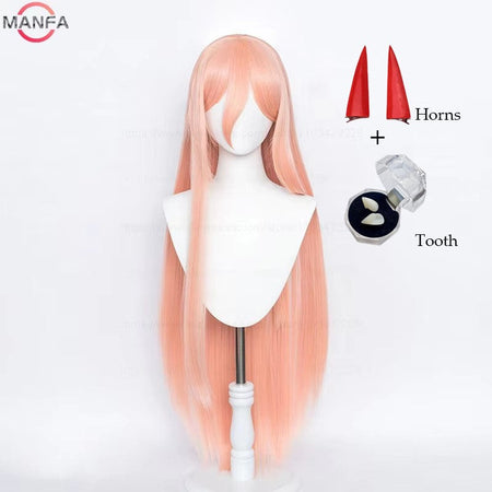 High Quality Anime Marin Kitagawa Power Cosplay Wig Long Pink Orange Heat Resistant Synthetic Hair Wigs + Wig Cap