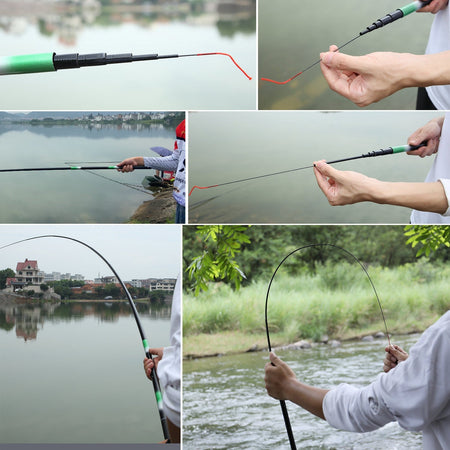 Sougayilang Fiberglass Portable Multi Section Fishing Rod 2.7-5.4m Rough and Anti Bending Opens Up A Smooth Fishing Journey