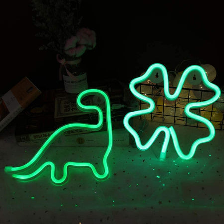 USB/Battery LED Neon Lights Sign for Wall Art Decor Heart Gaming Bar Bedroom Decoration Hanging Neon Sign Party Alien Night Lamp