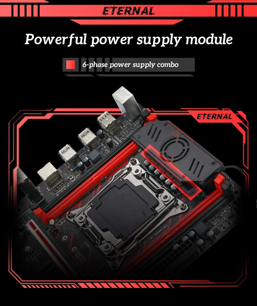 Gaming Motherboard Set SOYO X99 C612chip with Intel Xeon E5 2680 V4 CPU DDR4 8G*1 2133MHz RAM Computer components Mainboard TPM2