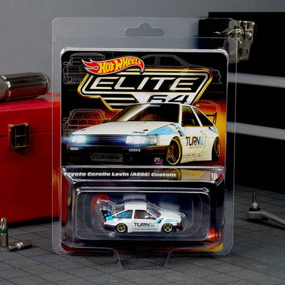 New Hot Wheels Elite 64 Toyota Corolla Levin (AE86) Custom Collectors 1/64 Scale Die-Cast Vehicle Model Cars Factory Sealed