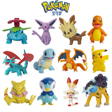 Pokemon Anime Figure Pikachu Charizard Mewtwo Flying Dragon Pocket Monster Collection Figure Action Toys Model Kids Birthday Gif