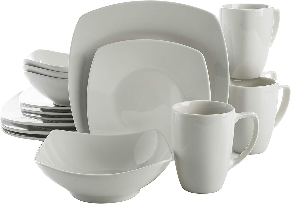 Zen Buffetware 39 Piece Dinnerware Set , White