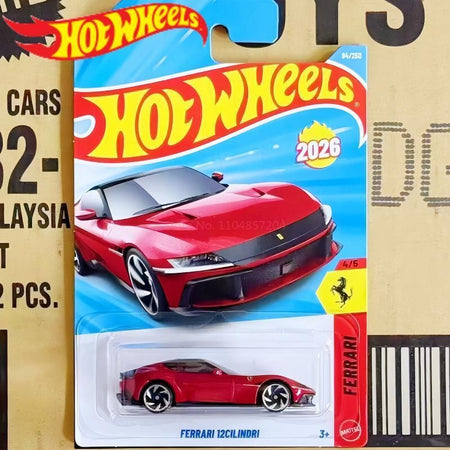 2026 D New Genuine Hot Wheels Alloy Car F1 Mclaren Ferrari Optimus Prime Bugatti Car Model Toy Ornamnet Boy Birthday Gifts