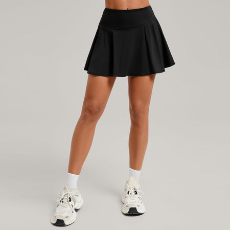 Women's Sports High Waisted Short Skirt Comfortable Breathable Belt Safety Pants and Pocket Tennis Workout Yoga Golf Mini Skirt