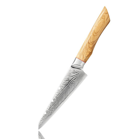 67-LAY Damascus Kitchen chef knife Set,Japanese Santoku Nakiri Knife Utility Knife Boning Knife,Cooking knife Olive wood HD