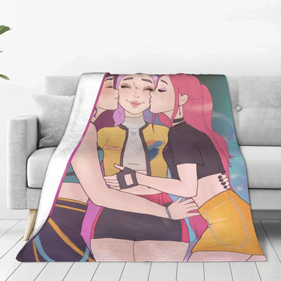 k-pop D-Demon Hunters Huntrix Saja Boys Blanket  Super Warm Comfortable Plush Throw Blanket Child Home Decor Flannel  Bed Cover