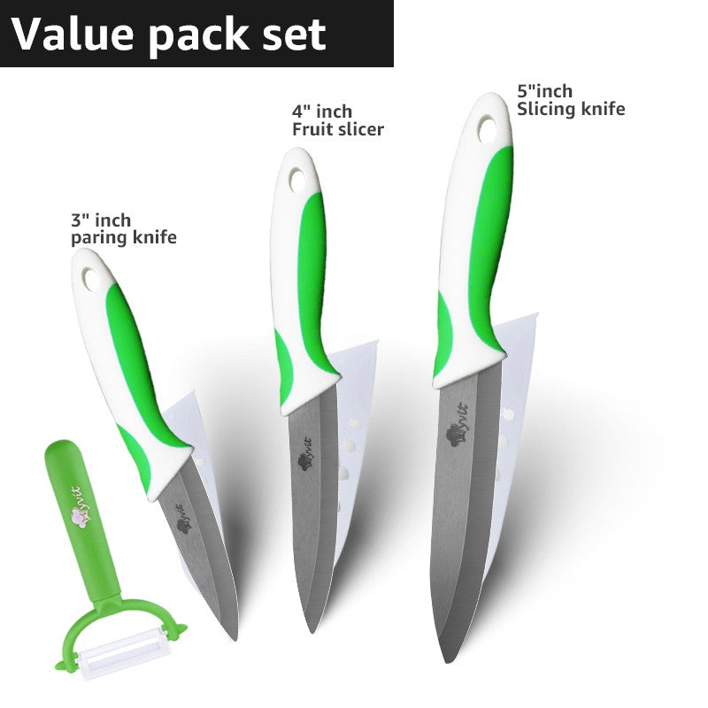 Kitchen Chef Knife Rustproof Fruit Paring Knife Ceramic Knife Household Utility Vegetable Slicing Knives Sharp Black Blades Cook