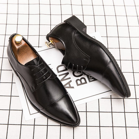 Classic Oxford Leather Shoes For Men Casual Business Wedding Shoes High Quality Men's Dress Formal Social Leather Shoes Male