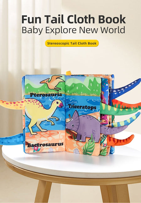 Baby Cloth Book Baby Toys 0-3 Year Old Infant Early Education Toys 6 Pages Cloth Book