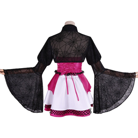 Draculaura Cosplay Costumes Anime Monster School Role Play Uniform Halloween Carnival Party Outfit For Women