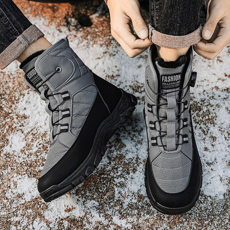 Men Top Quality Casual Snow Boots Waterproof Warm Winter Shoes Men Hiking Boots Outdoor Mountain Climbing Sneaker Man Trekking