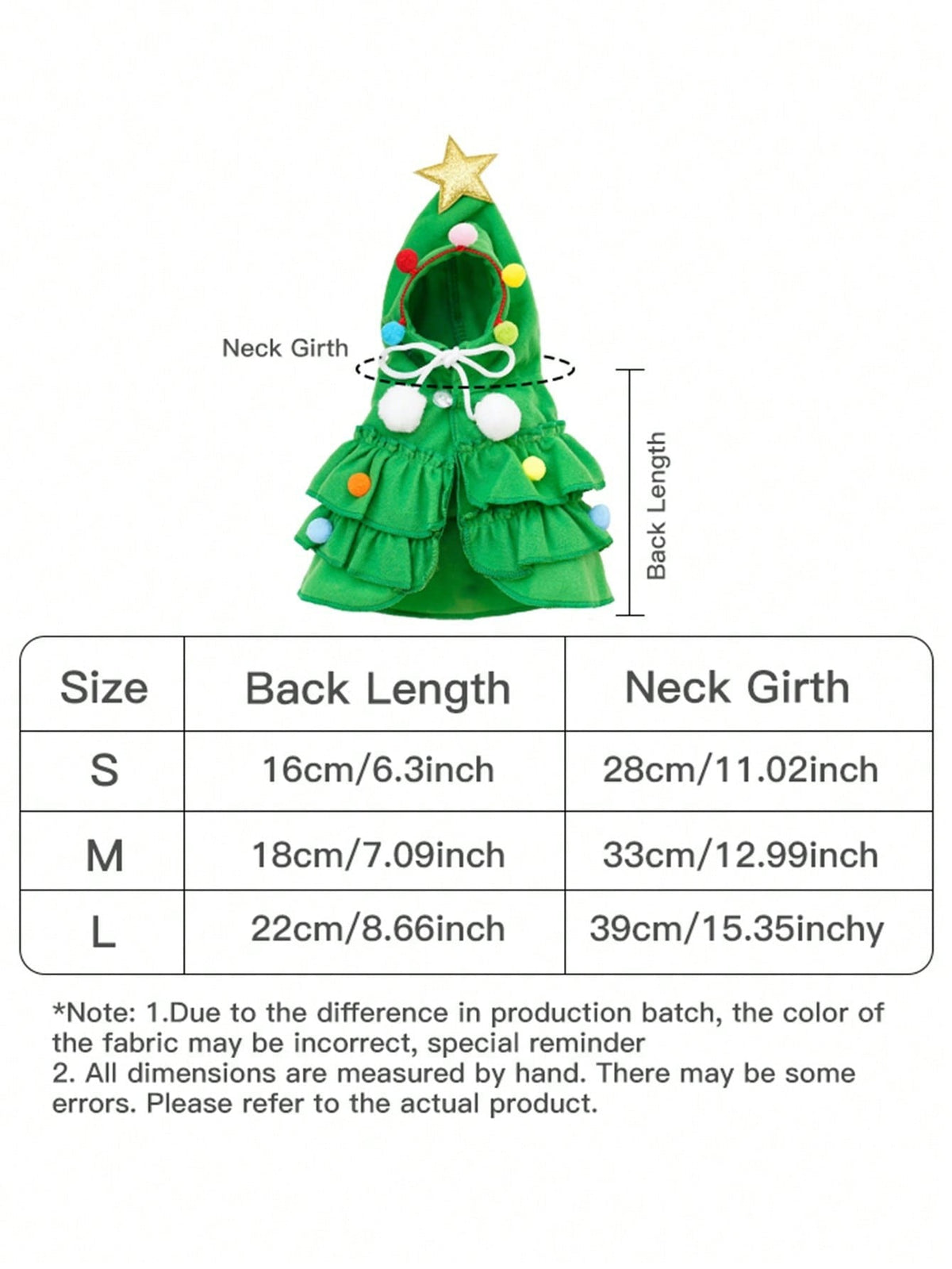 Christmas Pet Costume, Autumn And Winter Dog Cape, Christmas Tree Design Pet Cloak Shawl, Dog Transformation Outfit