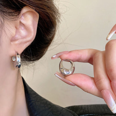 Stainless Steel Leaf Shaped Floral Stud Earrings for Women Girls Trendy Fashion Jewelry High Quality Dainty Elegant Gift Ideas