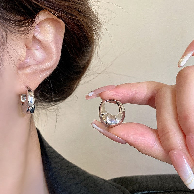 Stainless Steel Leaf Shaped Floral Stud Earrings for Women Girls Trendy Fashion Jewelry High Quality Dainty Elegant Gift Ideas