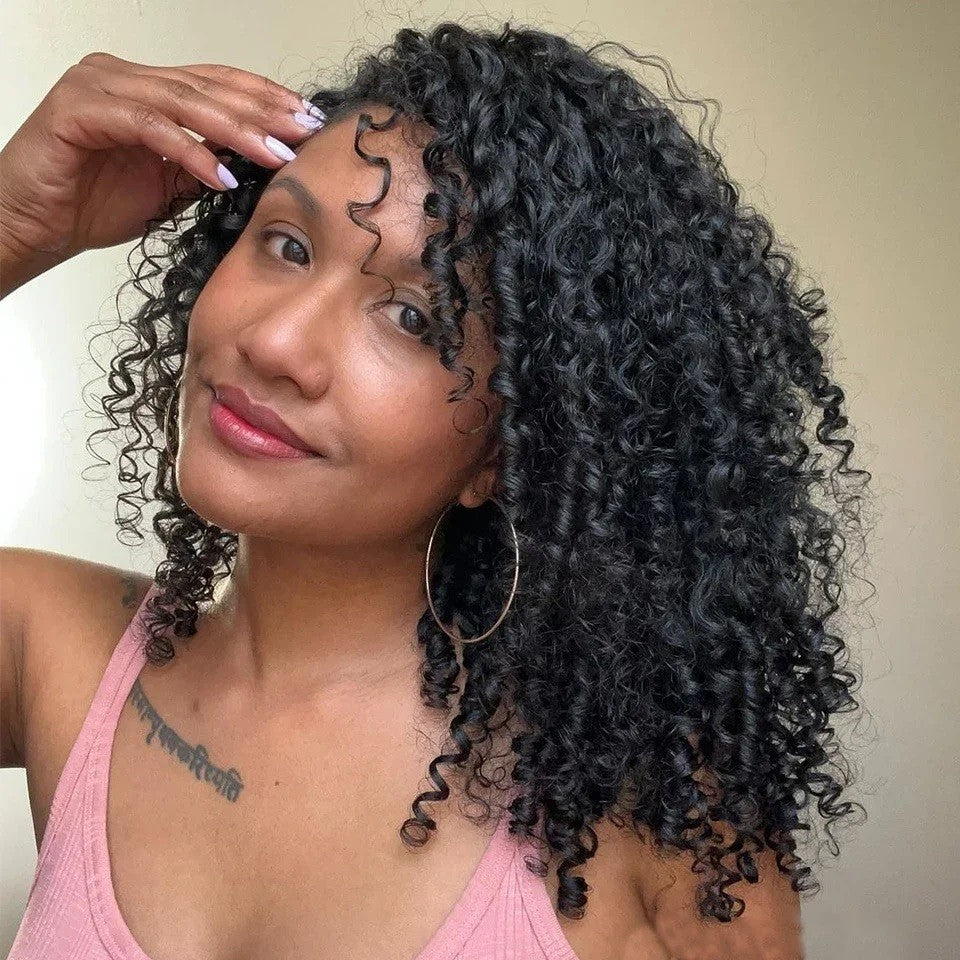 15A Pixie Curls Bundles Kinky Curly Human Hair 3/4 Bundles Deal 100% Raw Virgin Curly Hair Bundles Hair Extension Double Wefts