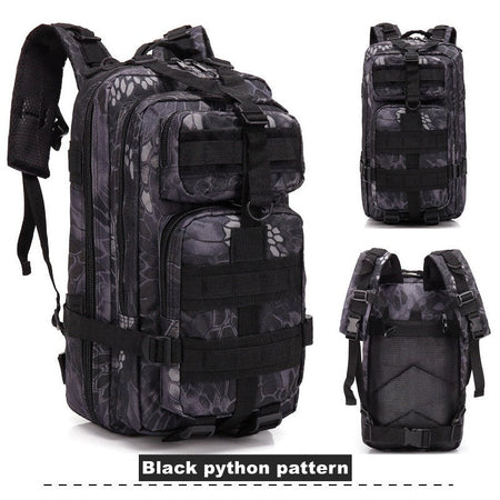 30L 900D Nylon Waterproof Backpack Outdoor Military Rucksacks Tactical Sports Camping Hiking Trekking Fishing Hunting Bag