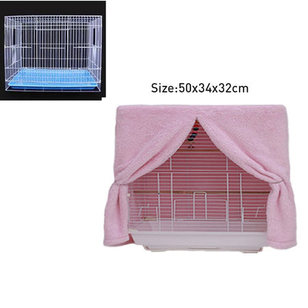 Winter Warm Bird Cage Cover Breathable Splashproof Large Bird Cage Cover Parrot Cage Shading Protective Products Bird Supplies