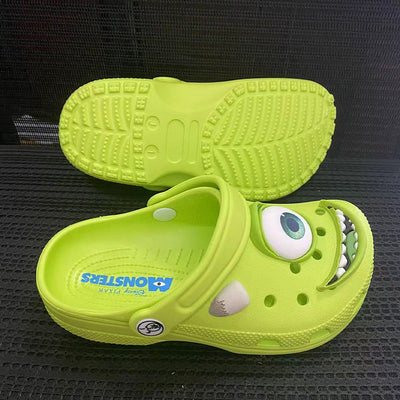 Disney Mcqueens Pixar Cartoon Solid Waterproof Slippers Hole Sandals Outdoor Sand Sandals Casual Breathable EVA Adult Shoes Gift