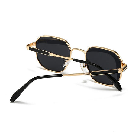 New European and American Style Men's Aviator Glasses, Retro Metal Square Frame Sunglasses, Cross-Border Ready Stock 1435