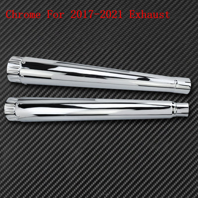 Motorcycle Megaphone Slip-On Mufflers Exhaust Pipes For Harley Touring Road Glide FLT Street Glide FLH Ultra Limited 2000-2020