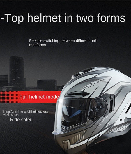 Flip up Motorcycle Helmet With Bluetooth Dual lens off-road Racing helmet Cascos para moto Motorbike Helmet DOT Approved For BMW