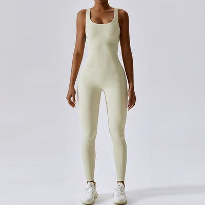 Spring Seamless One-Piece Yoga Suit Dance Belly Tightening Fitness Workout Set Stretch Bodysuit Gym Clothes Push Up Sportswear