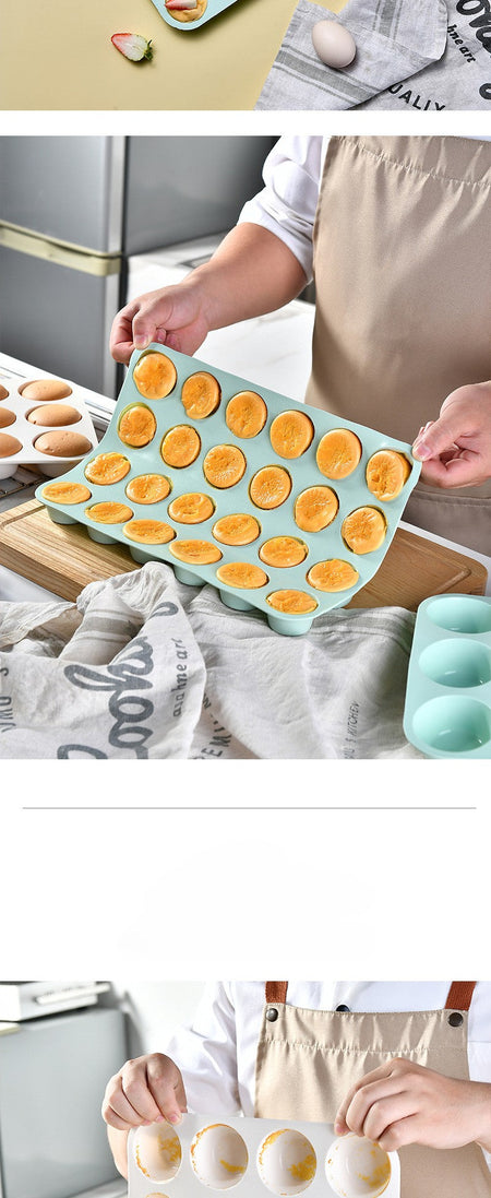 12/24 Holes Silicone Baking Mold for Baking 3D Bakeware Chocolate Round Sphere Mold Cupcake Pan Cake DIY Muffin Kitchen Tools