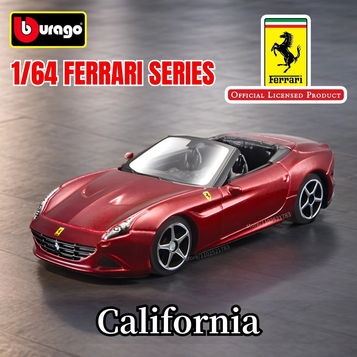 Bburago 1:64 Ferrari Enzo Replica Car Model Scale F40 F50 458 488 296 Diecast Traffic Miniature Art Figure Kid Boy Toy